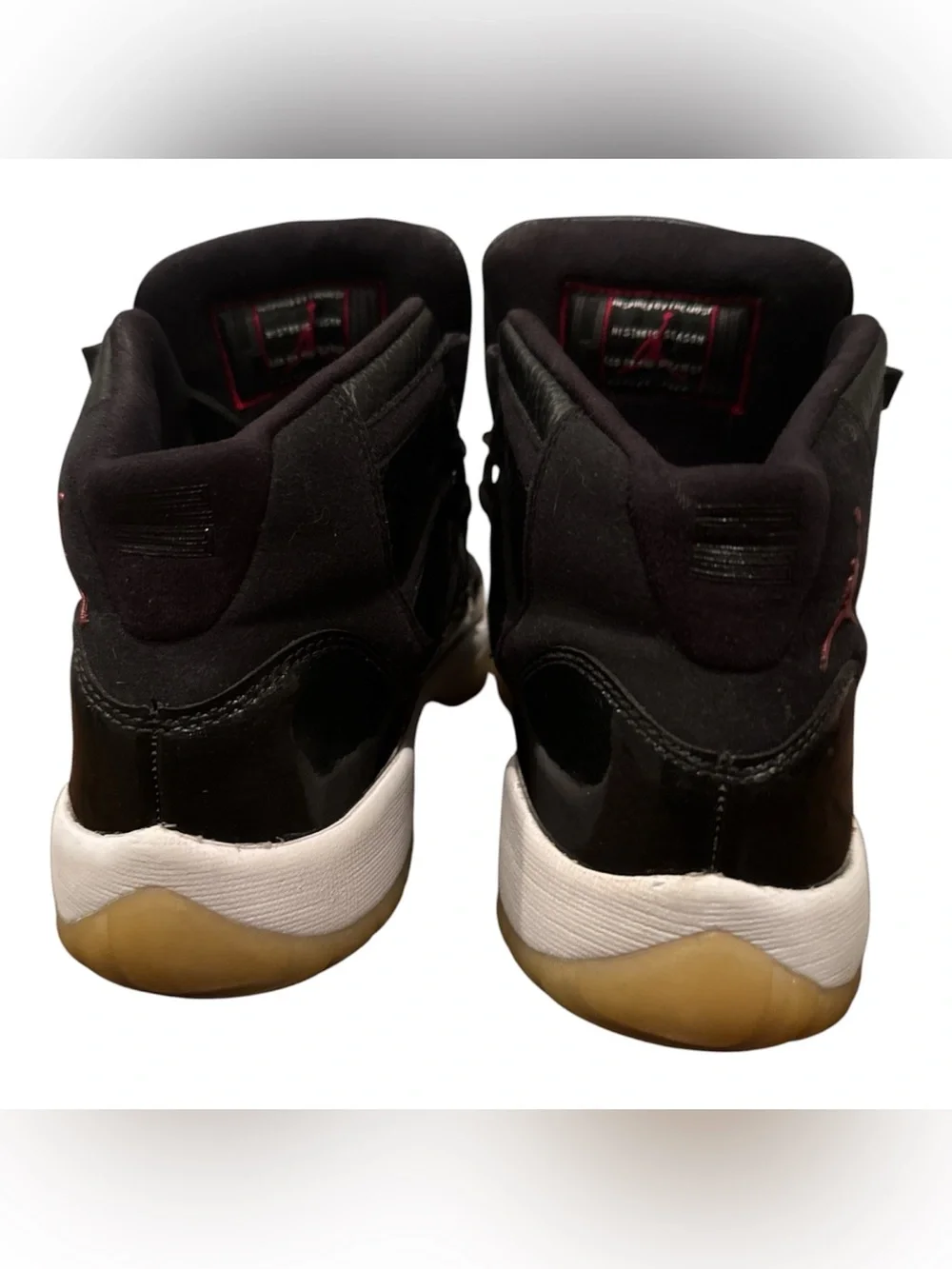 Air Jordan 11 '72-10' GS Size 7Y Black Basketball Shoes Sneakers 378038-002